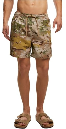 Brandit Swim Shorts Uomo Bermuda Nero 100% Nylon