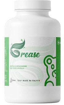 Bluma Grease Gummies - Integratore per Capelli, Made in Italy - Vitamine per Capelli con Biotina, Cheratina e Zinco - 60 Caramelle Gommose, Integratori Anticaduta Donna e Uomo Senza Zuccheri, 150gr