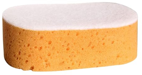 Jiimhte Spugna per piatti a doppia faccia | Scrubber a d'ape | Grandi forniture per la pulizia della casa, blocco di spugna da cucina per auto, camion, moto