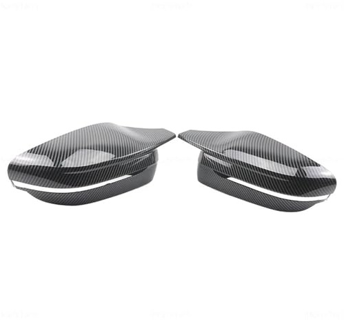 Spiegelkappen Carbon Fiber Rückspiegelkappe Seitenabdeckung passend für BMW 3er 4er 5er 7er 8er G20 G21 G30 G38 G22 G23 G11 G12 G15 G16. Außenspiegel für(LHD-Carbon Pattern)
