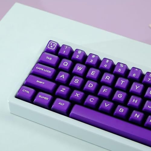 Sumgsn 142 Tasten PBT Doubleshot Keycaps SA Profile Lila Keycap Set | Passend für 61/64/87/104/108 Cherry Mx Schalter Mechanische Tastatur