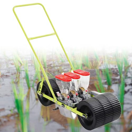 Hand Push Seeder Tool for Garden Planting - Adjustable Spacing for High Reliability in Sowing Corn, Leeks, Spinach, and Carrots