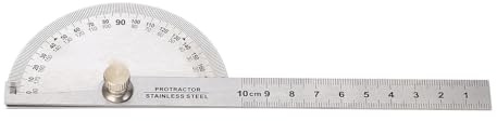 ANKROYU Angle -Protraktor -Lineal Edelstahl einstellbar 0 bis 180 Grad Präzisionsmesswerkzeug mit 10 cm Skala für Holzbearbeitungsbauingenieure Architekten Architekten