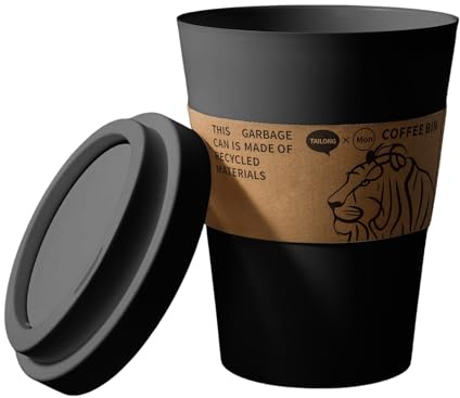 Acunny Cubo de basura con tapa basculante, recipiente silencioso con gran volumen y espacio de almacenamiento integrado para baño, dormitorio, inodoro, terraza, jardín y