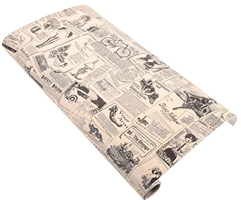 Angoily Papel Pintado Autoadhesivo Vintage, Papel De Contacto Retro, Removible y Reutilizable, Decorativo Para Sala De Estar y Dormitorio, De 17.7x117 Pulgadas