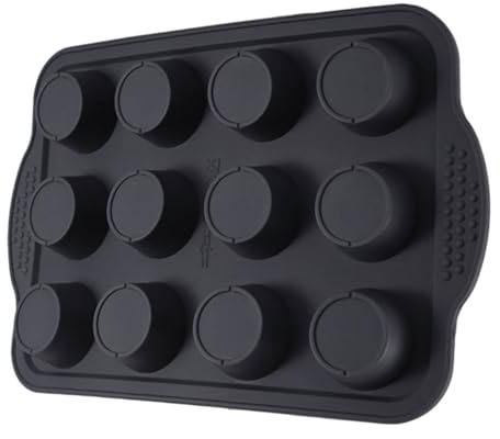 DIYEAH Teglia Muffin Silicone Cupcake Antiaderente Resistente per Dolci Feste e Pane da Forno Multifunzionale per Casa e Cucina