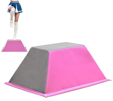 Cheer Flyer-Ständer | Ergonomische Cheerleading-Balancetrainer | Anti-Rutsch-Matte in Trapezform | Gymnastikausrüstung für Kinder und Erwachsene | Fitness-Studio | Zuhause | Outdoor Indoor