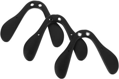 BELLIFFY 3 pièces Plaquettes Nez Lunettes Réglables pour Lunettes de Sport et Cyclisme Noir Coussinets Confortables et Durables pour Supports Nez Verres et Montures Diverses