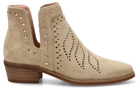 Etika Botines de Entretiempo para Mujer, Diseño Casual con Aperturas Laterales, Calce Fácil y Tacón Medio de 4cm, 31128