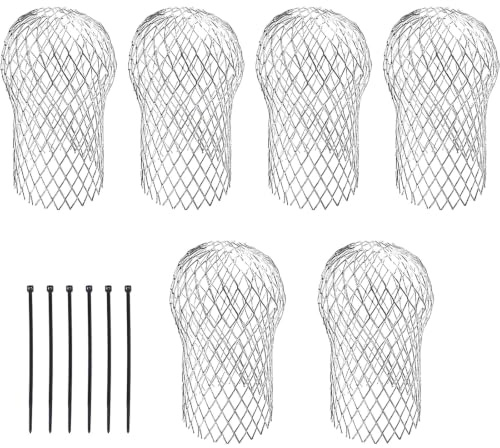 12Pcs Gutter Guard Mesh Set, Anti Debris Gutter Mesh, Durable Downpipe Leaf Guard, Outdoor Drain Covers, Corrosion Resistant Drain Covers Outdoor with Cable Ties for Household Gutter Drain Protection
