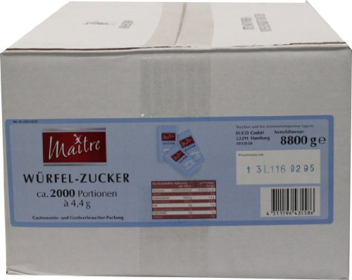 Maitre Würfel-Zucker, 2000 x 4,4g
