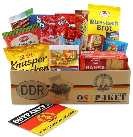 Ostpaket Süße Verführung klein mit 13 Produkten Spezialitäten Spezialitätenpaket Geschenkset Ostprodukte DDR Geschenkidee