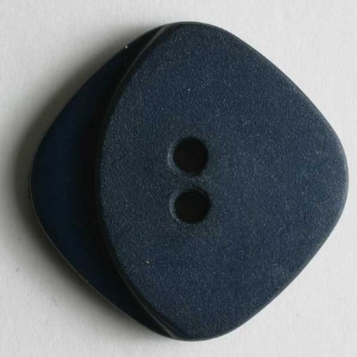 Dill 3 Stück: Modeknopf - Größe: 25mm - Farbe: blau