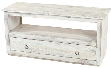 Mendler Couchtisch Wohnzimmertisch Beistelltisch - weiß | Shabby-Look, Vintage