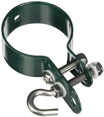 Alberts 655624 Schelle für Geflechtspannstäbe | verzinkt, grün kunststoffbeschichtet | Schellen-Ø 48 mm