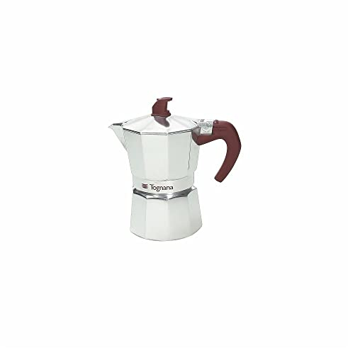 Tognana Extra Style, Caffettiera Moka, 2 Tazze, Alluminio, Grigio