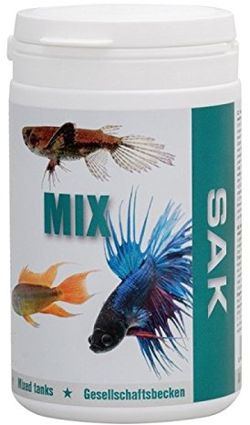 SAK Mix Granulat Größe 3 Fischfutter Salmler Barben Lebendgebärende Labyrinthfische Welse 300 ml Dose