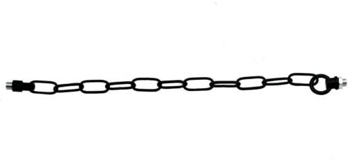 LEDSone Heavy Duty Metal Chain for Vintage Chandelier Suspended Ceiling Pendant Hanging Lamps(Black)