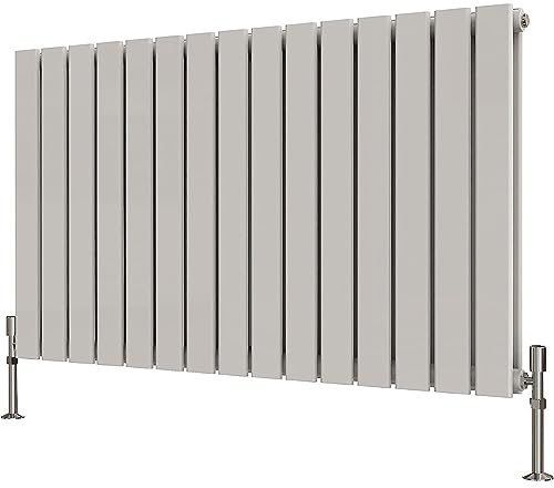 Radbliss Horizontal Flat Panel Radiator 600x1020mm White Double Design RAD Central Heating