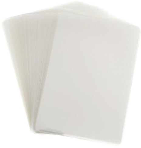 Operitacx 100blätter Laminierfolien Transparent Wasserdichte Laminierpouches Für Fotos Dokumente Und Id-karten Mil Langlebig Und Einfach Zu Verwenden | Antireflektierend, Langlebig und Farbbeständig, Beige Farbton, für Dokumente und Bildmaterial