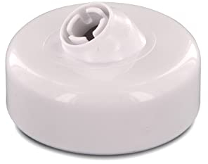 DEKAROX Teigabweiser Knethaken-Abstreifer für Bosch 619166 00619166 56mmØ aus Kunststoff in Weiß für MUM4 MUM5 MUM9 MUMP MUMV MUZ4 Microtronic ProfiMixx Küchenmaschine