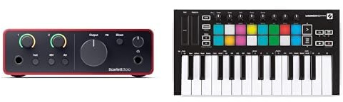 Focusrite Scarlett Solo 4th Gen Audio Interface + Novation Launchkey Mini MK3