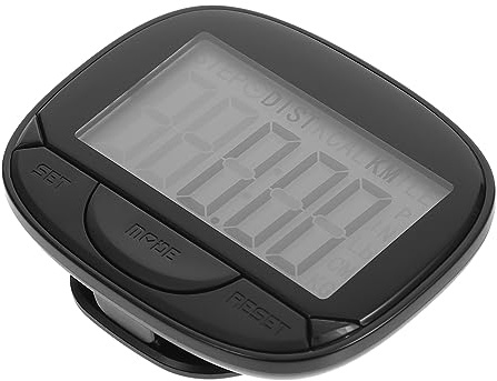 Milisten Portable Pedometer for Walking with Large Screen and Clip on Step Counter Lightweight Fitness Tracker for Men Women Kids
