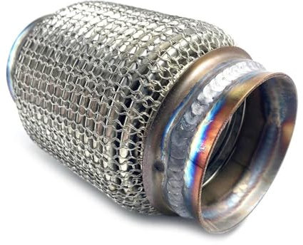 DZSQWETYU Auspuffblenden 38mm 45mm 51mm 55mm 60mm 63mm 70mm 76mm 89mm Auto Auspuff Flexrohr Balg Flexible Verbindung Koppler Anschluss Schweiß Tail Throat(70mmx120mm)