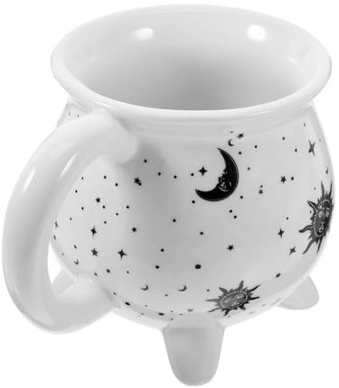 FELTECHELECTR Tazza Cauldron Ceramica Per Halloween Mug Da Caffè e Tè Stile Stregonesco Decorazione Per La Casa e Originale Per Feste Adatta Ufficio e Bar