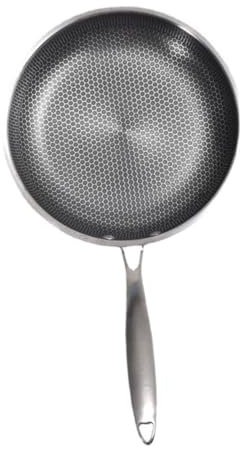 Genérico Sartén Inoxidable De Panal Para Camping y Picnic Sartén Antiadherente Para Freír Huevos y Verduras De Limpiar y Almacenar