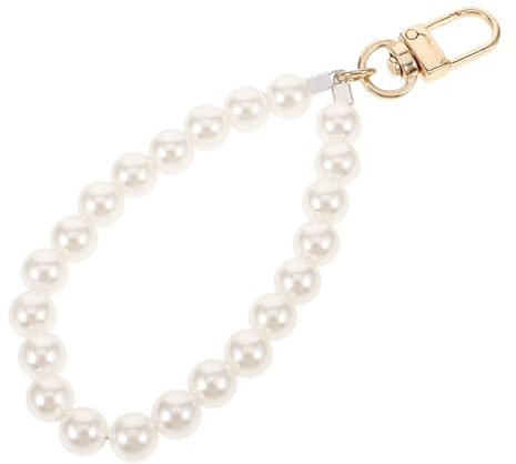 LIGIGWASH Handykette Perlenphone Charm Abs Langlebig Multifunktional Schlüsselanhänger Handgelenk Handyhüllen-zubehör Für Damen Veredeltes Diy Schmuckzubehör