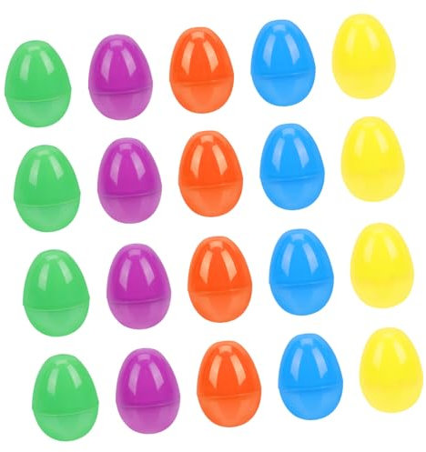 VANZACK 40pcs Fillable Easter Eggs for Boys and Girls Parties Holiday Decorations and Crafts Lightweight and Versatile Easter Toys for Creative Fun