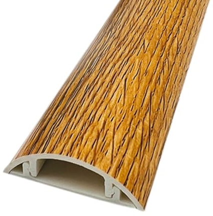 Cooalinar Kabelkanal Aussenbereich Wetterfest Metall,Kabelkanal Boden Selbstklebend,Kabelkanal Holzoptik FüR Boden,Leiste FüR Leitung Auf Boden,Kabelkanal Holzoptik,PVC-Material,FüR TV