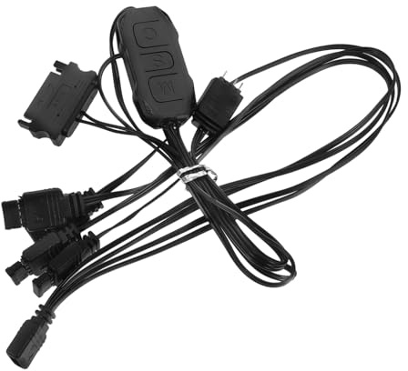 Operitacx Rgb Lighting Controller for Desktop PC Gaming Setup Mini Data Hub Adapter Sync Function for Computer Case Lights