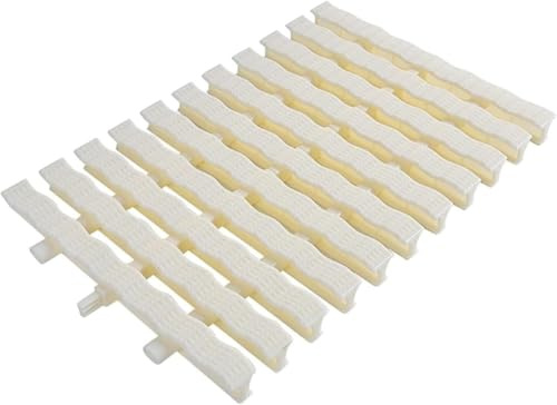 Rejilla de plástico para piscinas Rejilla de desagüe de ABS, apta for baños y cocinas, tanto interiores como exteriores (ancho 25 cm, paquete de 5), color blanco Cubierta de piscina de composite