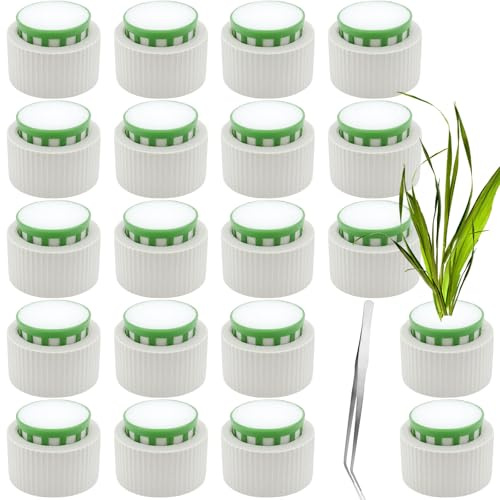 GZLFH 20 unidades de acuario para plantas acuáticas, anillo fijo, pinzas curvadas para acuarios, decoración de acuario pequeño, adecuado para todos los acuarios.