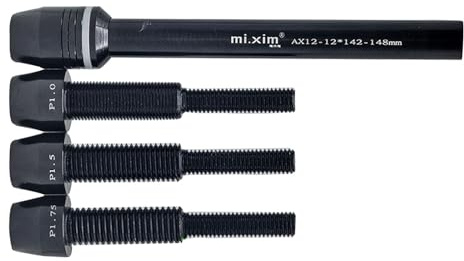 Aymzbd Perno Passante per Bici 12 Mm P1.0/P1.5/P1.75 Ricambi Robusti Albero del Treno a Sgancio Rapido
