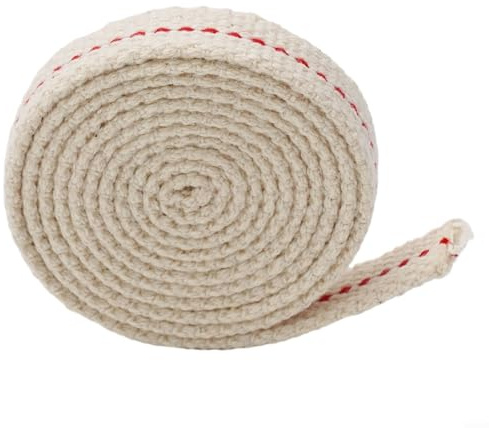 Besttoolifes Flacher Kerosin-Docht, Öllaterne, 1 m, Baumwolle, Ersatz-Lampe für Vintage-Absorbierung, Wanderlaternen, 09 cm für 25 cm Breite, langlebig und Brennstoff-Camping (Breite 3 cm)