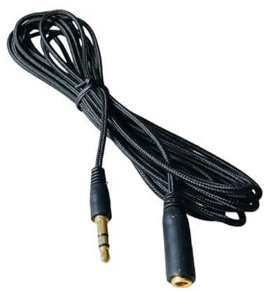 YPBEW Cavo prolunga per Cuffie Intrecciato da 1, 5/2 / 3/5 m Cavo Stereo da 3, 5 mm Maschio a Femmina per Altoparlanti per del Telefono Cavo prolunga per Cuffie