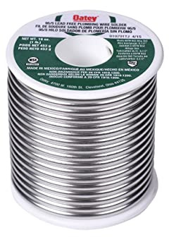 Oatey 22017 95/5 Solder, 0.117-Inch ga. - Bulk 1 lb.