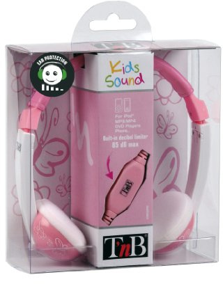 T'nB CSKIDPK Kids Sound Casque stéréo enfant Rose/Blanc