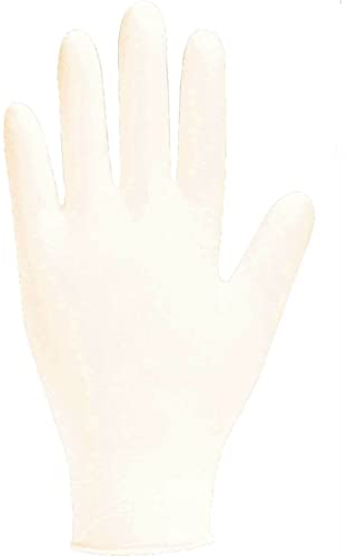 Bodyguards GL818 Lightly Powdered Latex Disposable Gloves - Box of 100 X 1 (Medium)