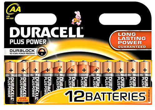 Duracell Duralock Plus Power AA (LR6) Batterien, 12 Stück