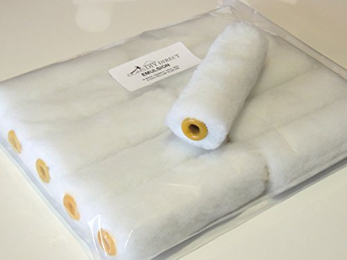 EXTRA VALUE 10 PACK 100MM 4 INCH FLOCK MINI ROLLER SLEEVES IDEAL FOR EMULSION PAINTS