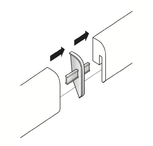 Parador Übergangskappen für SL 4 Typ 2 Buche-Optik