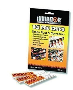 Farm Cottage Brands Pack of 20 VCI Corrosion Inhibitor Protector Pro Chips for Gun Cabinets & slips, tackle boxes and tool boxes