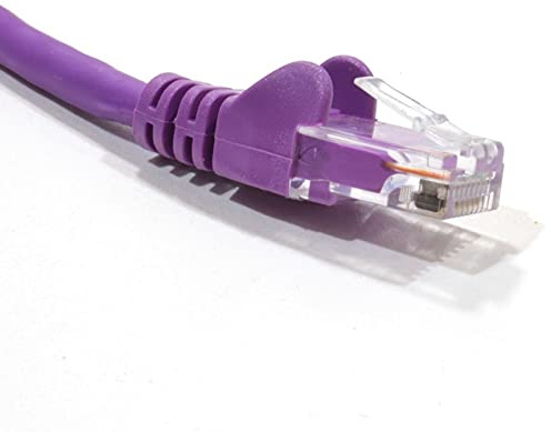 JAFSAL ONLINE 10m-20m Cat5e (enhanced) High Speed Ethernet Cable – Lan Network Cable with RJ45 Connector Lead – Ideal for Internet, Router, Modem, Smart TV, PC and Laptop – 1m Purple