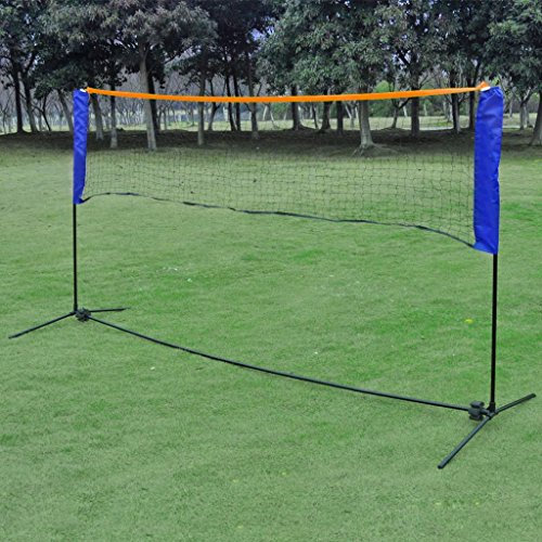 Susany Badmintonnetz Set mit 3 Bälle Federballnetz Volleyballnetz 300 x 155 cm