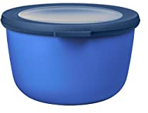 Mepal - Multi Bowl Cirqula Redondo - Recipientes para Alimentos con Tapa - Adecuado como Fiambrera Hermética para Frigorífico, Microondas y Congelador - Tapers para Comida - 1000 ml - Vivid blue
