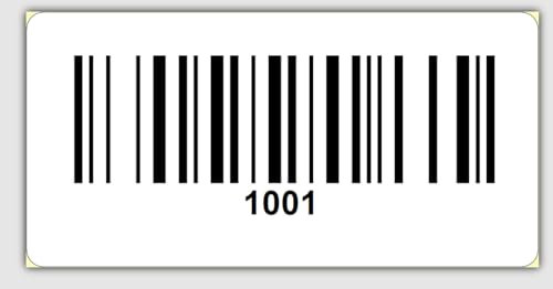 Universal Etiketten Archivierungsetiketten 30x15mm Code 128B 1000Etiketten/Rolle 4 bis 6 Stellig (ThermoTop, 1001-2000)